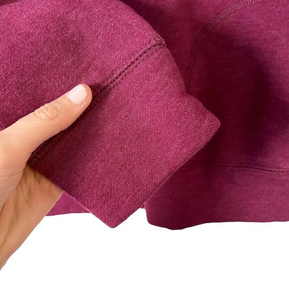 State of Mine pink fleece pullover pockets half zip casual winter thermal warm - Picture 4 of 6